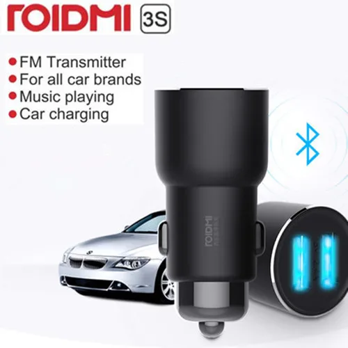 Автомобильное зарядное устройство Youpin ROIDMI 3S Bluetooth 5 в 3 4 А музыкальный плеер FM
