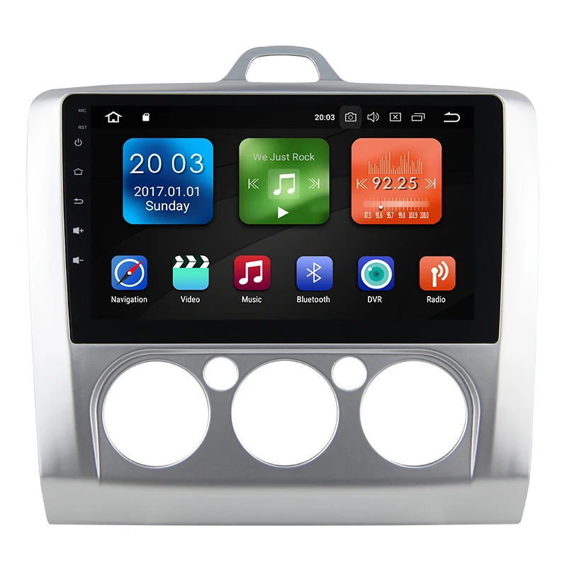 Eunavi 9 дюймов Android 8 0 автомобильный dvd видео gps плеер для Ford focus 2006 2011 + wifi 4G BT радио RDS