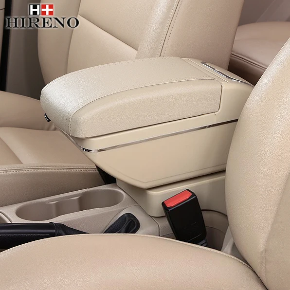 For Volkswagen polo 2000-10 armrest box PU Leather central Store content with cup holder products accessories | Автомобили и