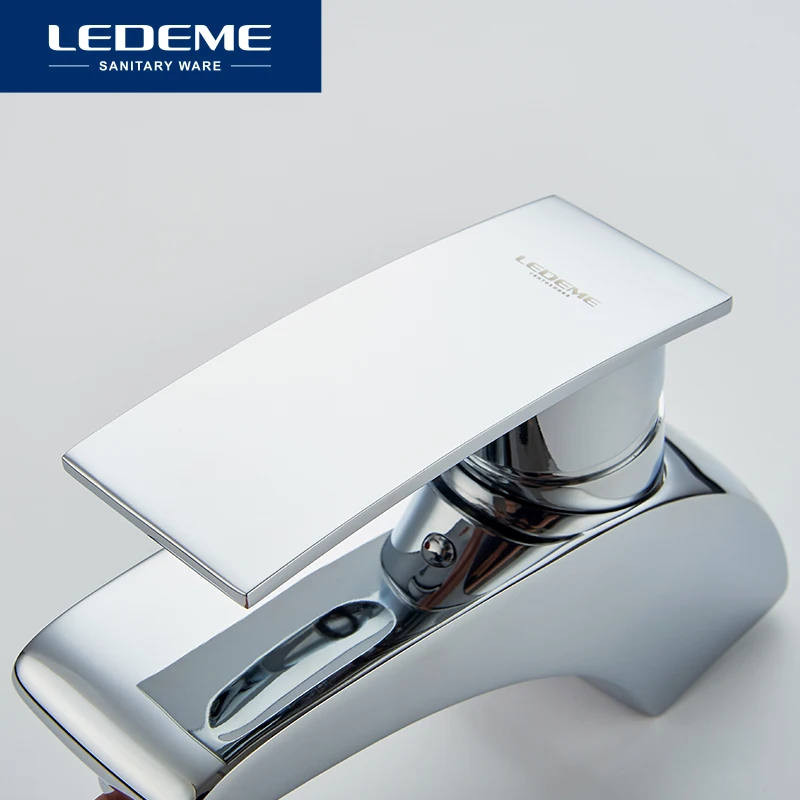 LEDEME Смеситель для умывальника латунь Цвет: хром L1070|tap mixer|basin faucetbathroom faucet |