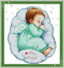 Набор для вышивки крестиком A sleep angel baby(1)(мальчик), 14ct 11ct, набор с вышитыми узорами для рукоделия, украшение для рукоделия NKF