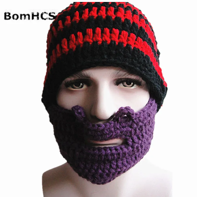 Мужская Зимняя Толстая теплая вязаная шапка BomHCS 100% цветов | Аксессуары для одежды