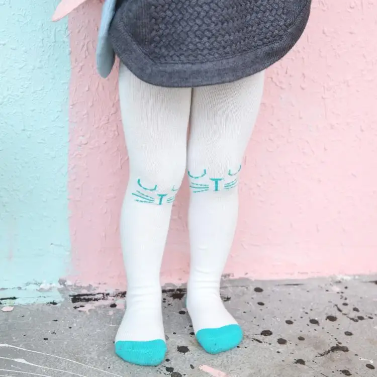 1 пара весенние Мультяшные колготки для малышей девочек детей трикотажные от 0 до