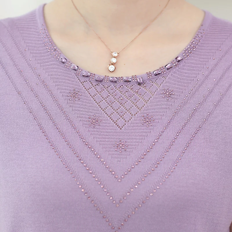 2017 Womens Fall Fashion Women Cardigans Middle-aged Women's Autumn Sweater Two Pieces Female Loose Large Size Coat Jacket |