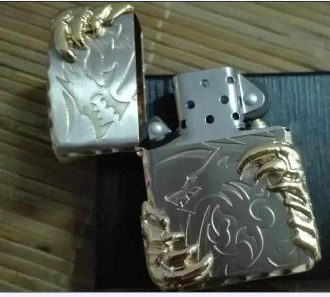 Металлическая непродуваемая керосиновая Зажигалка chapter 3 claw dragon stick не содержит