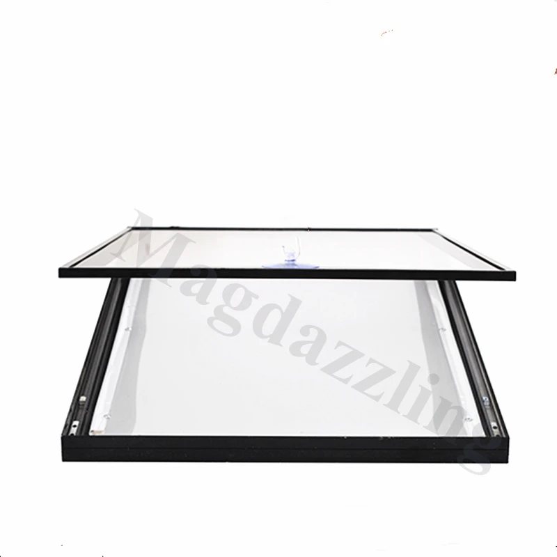 50X70CM Тонкий Магнитный алюминиевая рамка светодиодной подсветкой меню световые