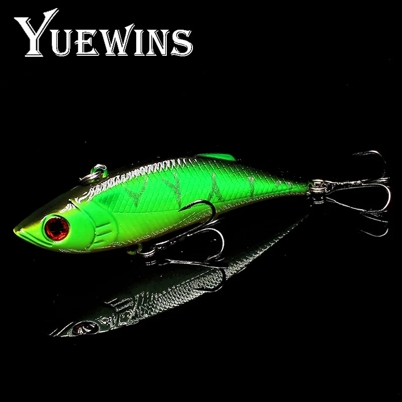 Yuewins 7 5 см 10 г Виб Приманка жесткая пластиковая рыба искусственная приманка для