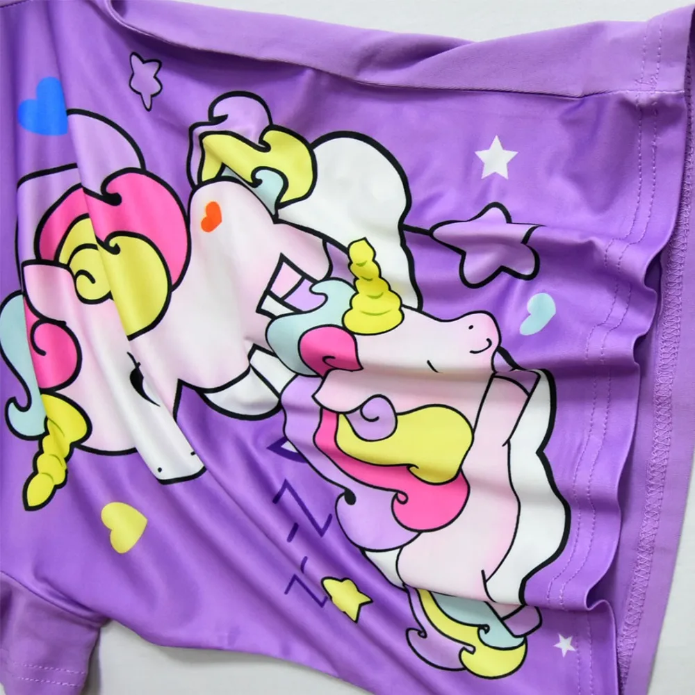 Camisa Infantil/футболка с единорогом; Femme; детская одежда для дня рождения; Camiseta Unicornio; топы для малышей; летняя детская одежда