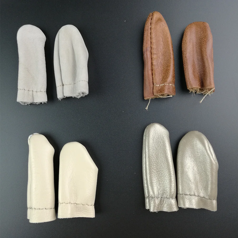 1 пара кожаных игл для вязания защита пальцев указательный палец ручной инструмент вышивки|Вышивка| |