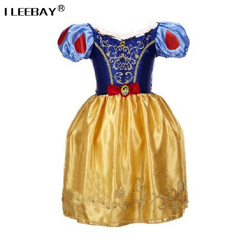 Sofia Cinderella Rapunzel Belle Snow White Girl Kid Short Sleeve Princess Dress Up Teenage Halloween Party Cosplay Costume | Детская