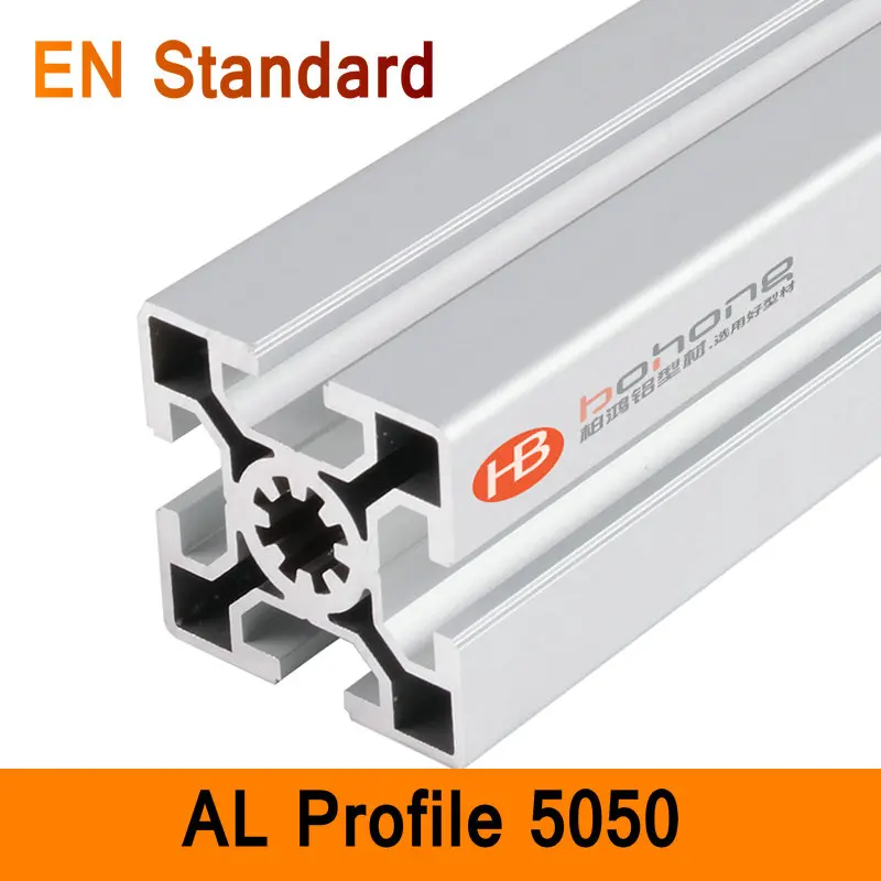 

5050 Aluminium Profile EN Standard DIY Brackets Aluminium AL Extrusion CNC 3D DIY Printer Parts Aluminum Square Pipe T Type