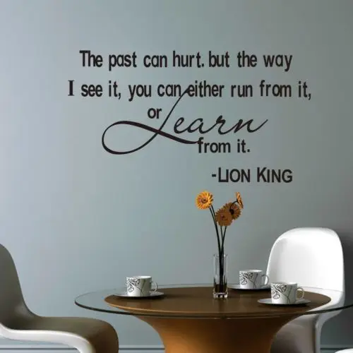 Лев Король цитатами Съемные росписи виниловая художественная Настенная