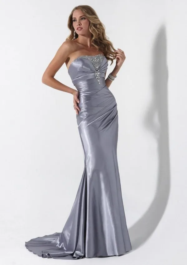 Favourite Impact Drill Silver Ruched cheap Beading Natural wrap Cheap dress|dress casual attire women|dresses atdress euro |