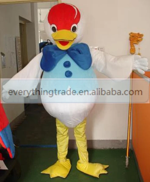 New arrival 2014 Adult lovely big duck mascot fancy dress costumes cartoon party adult size |