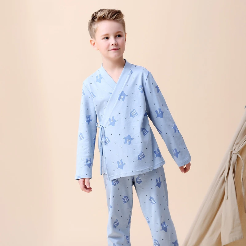 Детское кимоно Enfant Пижамный костюм с героями мультфильмов для мальчиков и