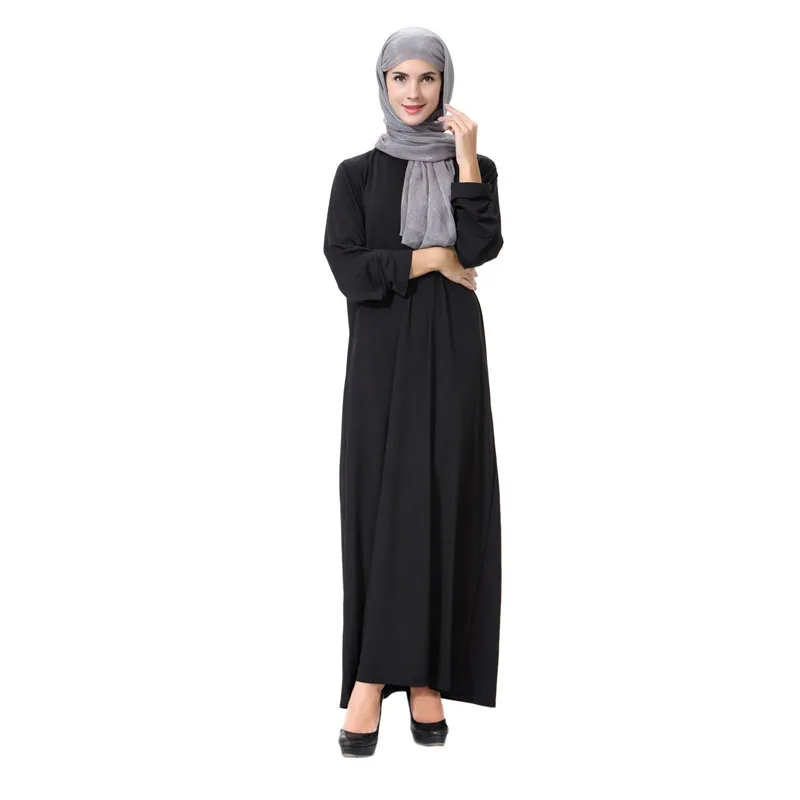Традиционная abaya Дубай Кафтан марокканский турецкий хиджаб черные мусульманские