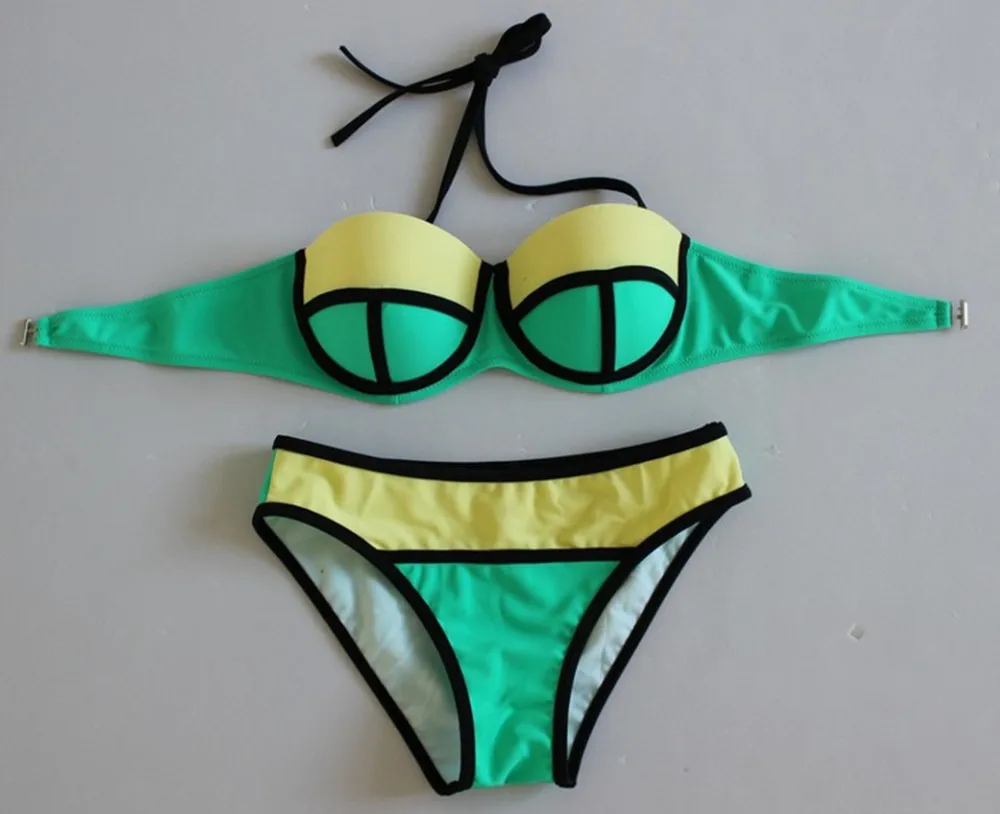 4 цвета сексуальный пуш-ап бикини купальник для женщин купальники девочек летнее