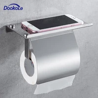 toilet paper holder wall mounted anti rust stainless steel toilet roll holder with phone shelf for bathroom kitchen