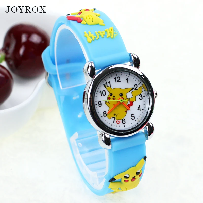 JOYROX Cartoon Pattern Children Sports Watch 2018 Hot Cartoon Rubber Strap Quartz Wristwatch Fashion Girls Boys Kids Clock