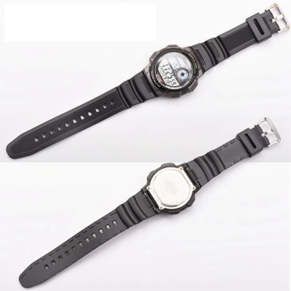 Для casio часы ремешок для часов силиконовые резинки AE 1000W/AQ S810W заменить