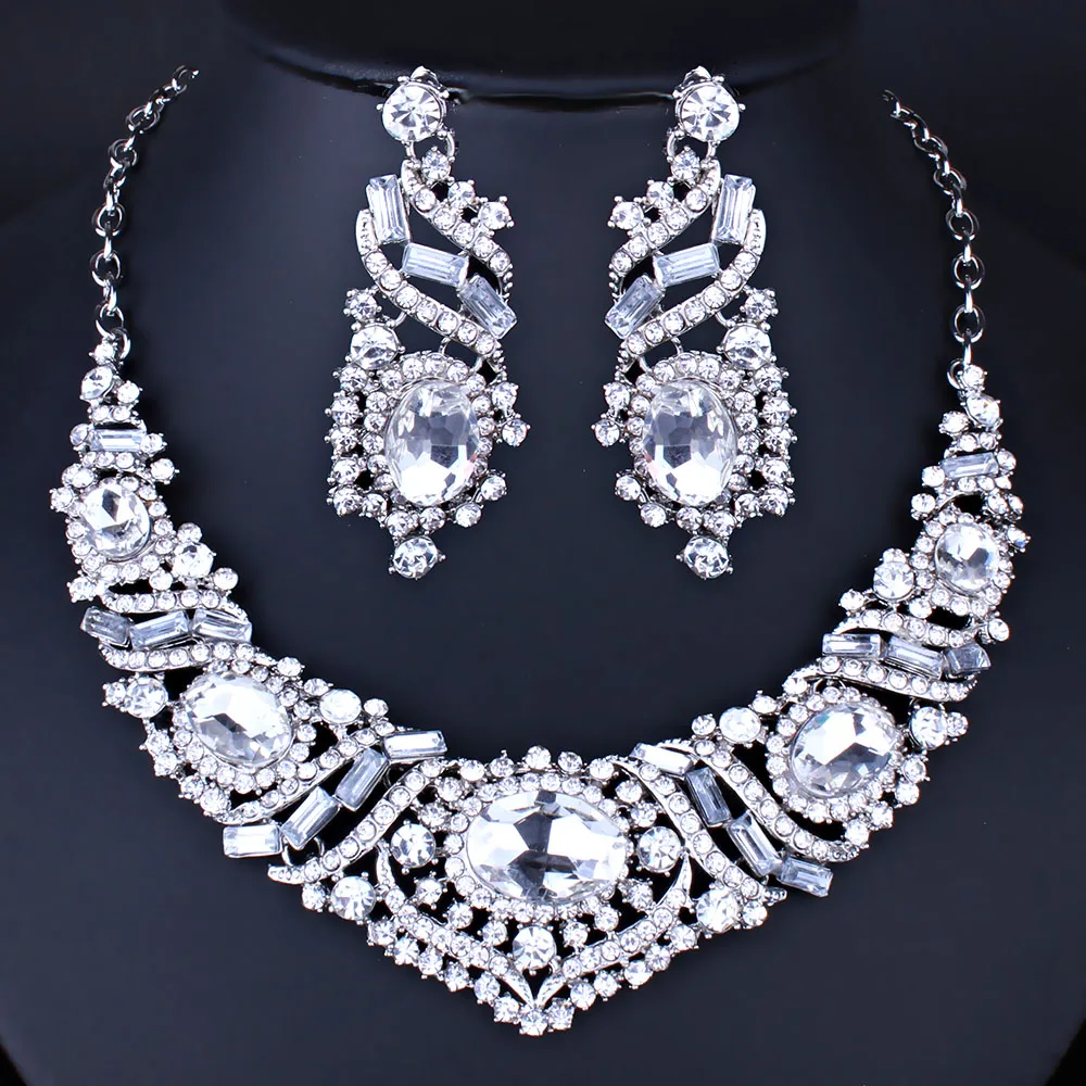 Ювелирные изделия FARLENA Изысканные милые Стразы ожерелье серьги Модные