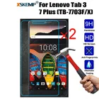 XSKEMP 2 шт.лот закаленное стекло для Lenovo Tab 3 7 Plus (TB-7703FX) протектор экрана планшета 9H усиленная защитная пленка