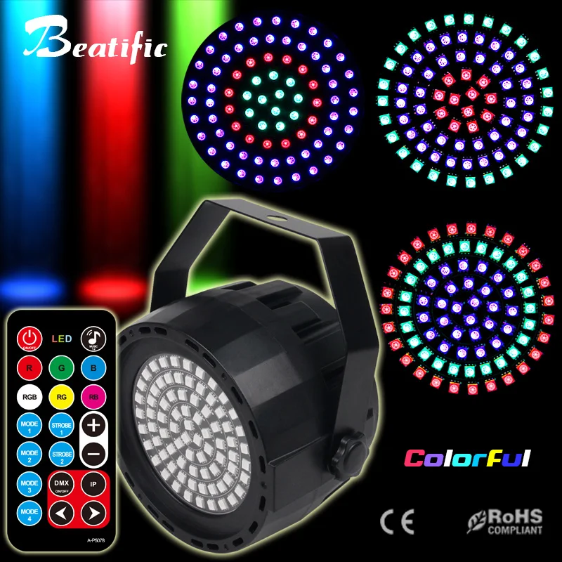 

RGBW Led Par disco sound lights DMX Stage DJ Lighting stroboscopes