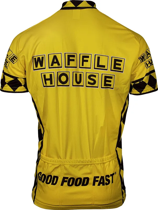 2017 Waffle House желтая велосипедная одежда для велоспорта Джерси/дышащая горного