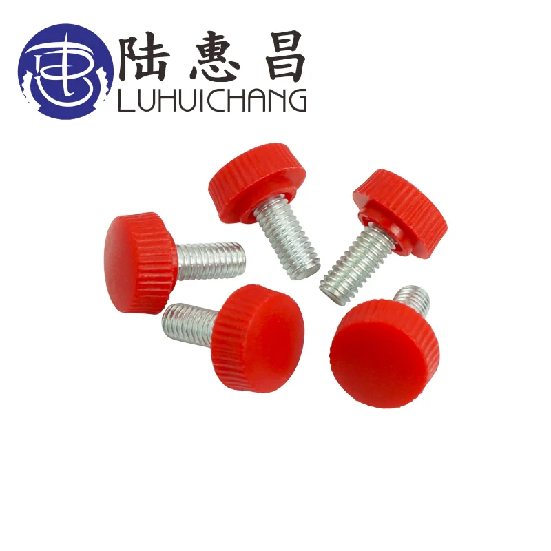 LUCHANG 20 шт. M6 16 # красный пластиковый затягивающий винт с накаткой Обустройство