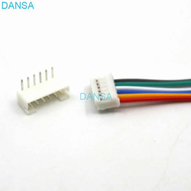 25 Комплектов мини микро PH2.0 JST 2 0 мм Шаг 6Pin боковой входной разъем с 1007 26AWG 100 до 250