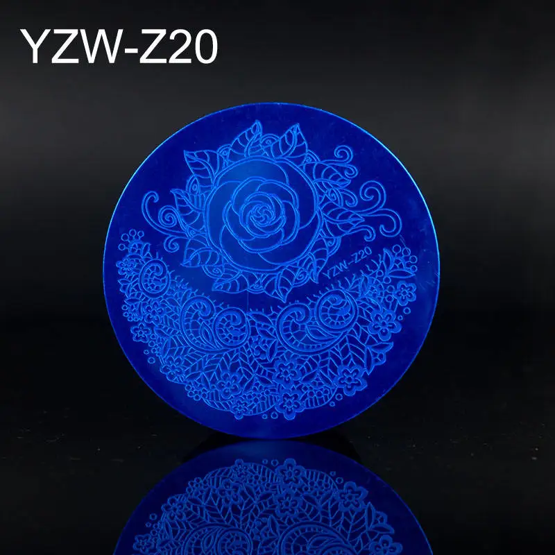 YZW-Z20 30 дизайнов дизайн ногтей штамп шаблон цветок лоза Роза Листья цветочный Рисунок печать пластины для маникюра трафарет - Цвет: YZW-Z20