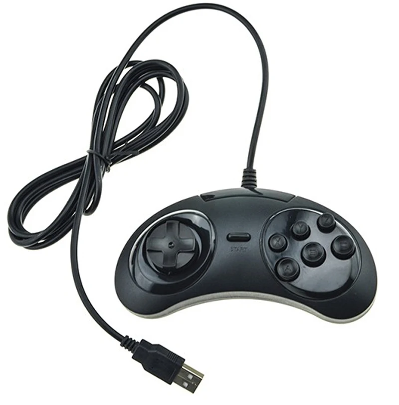 Абсолютно Новый Классический проводной 6 кнопок для USB SEGA классический геймпад