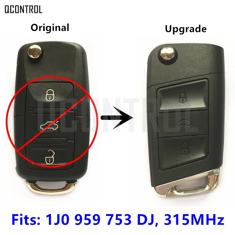 Пульт дистанционного управления 1J0 959 753 DJ для VW/VOLKSWAGEN Bora/Golf/Passat/Sharan 1J0959753DJ 315 МГц |