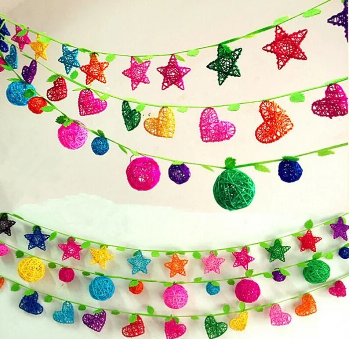 Праздничные товары 6 см ротанговый шар звезда виноград конфетти рассеяние для