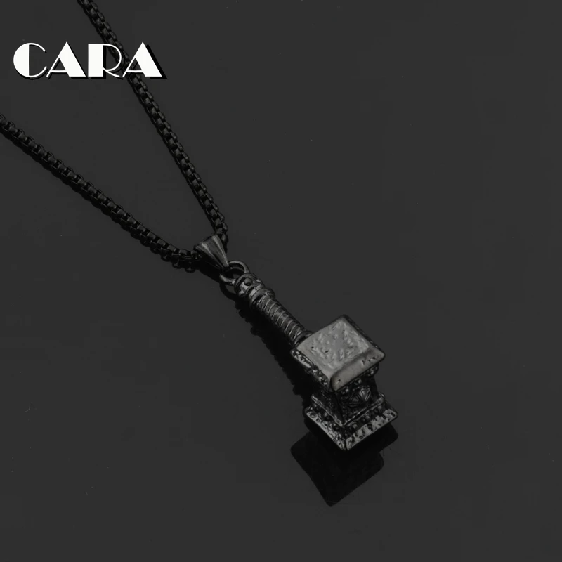 Модный новый бренд мужской 316L нержавеющая сталь молоток подвеска с тором