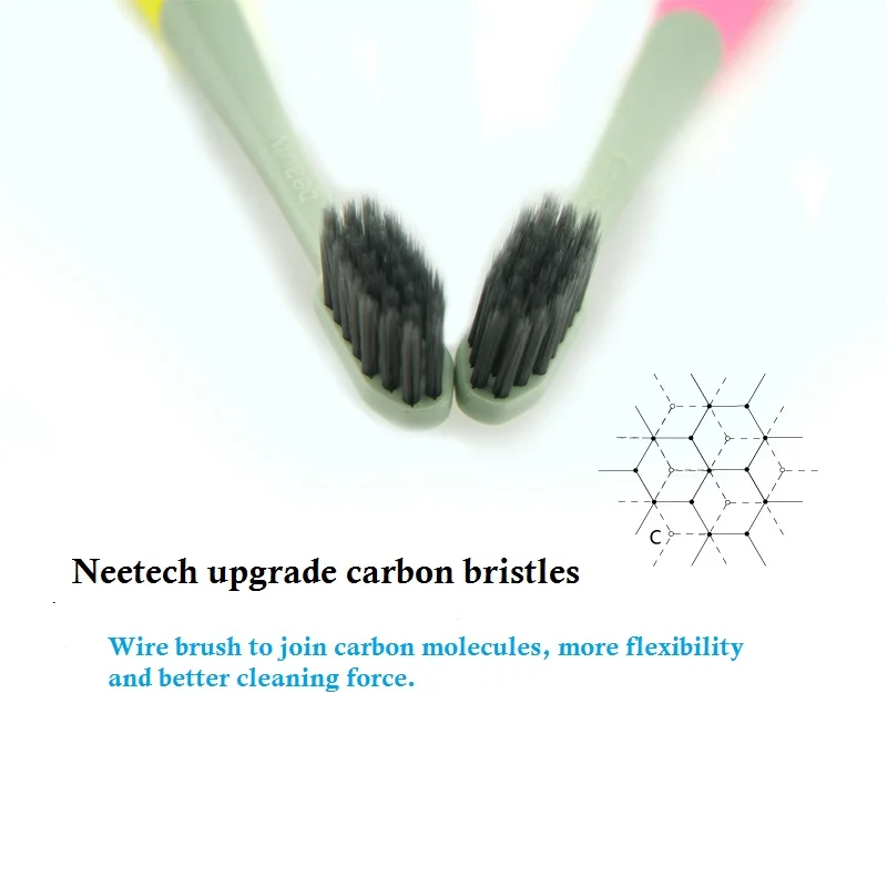 

New Arrival Adults Eaff Toothbrush 2204 Carbon Fresh Cotton Bamboo Charcoal 2 Soft-bristle Lovers Adult (color random)