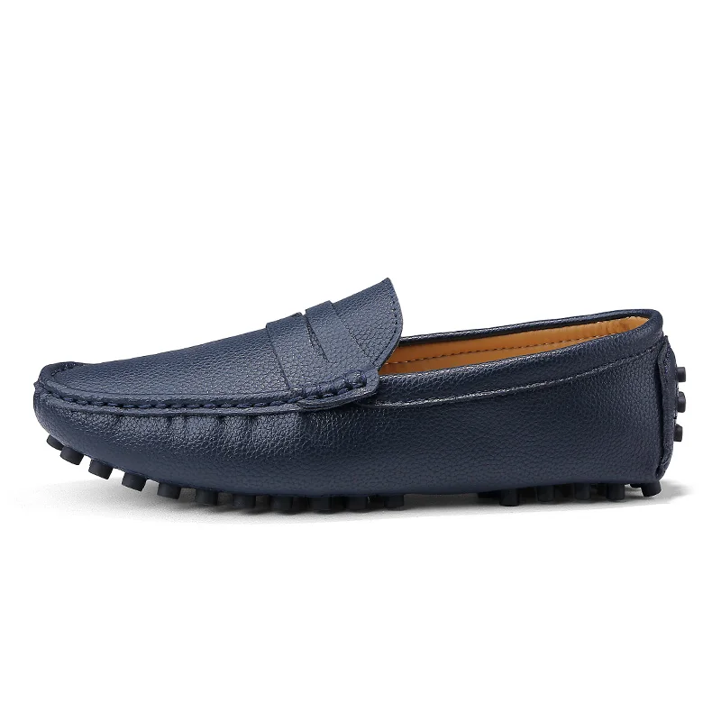 Men Casual Shoes Male Genuine Leather Loafers Moccasins Slip On Men's driving Large Size 39-50 | Обувь