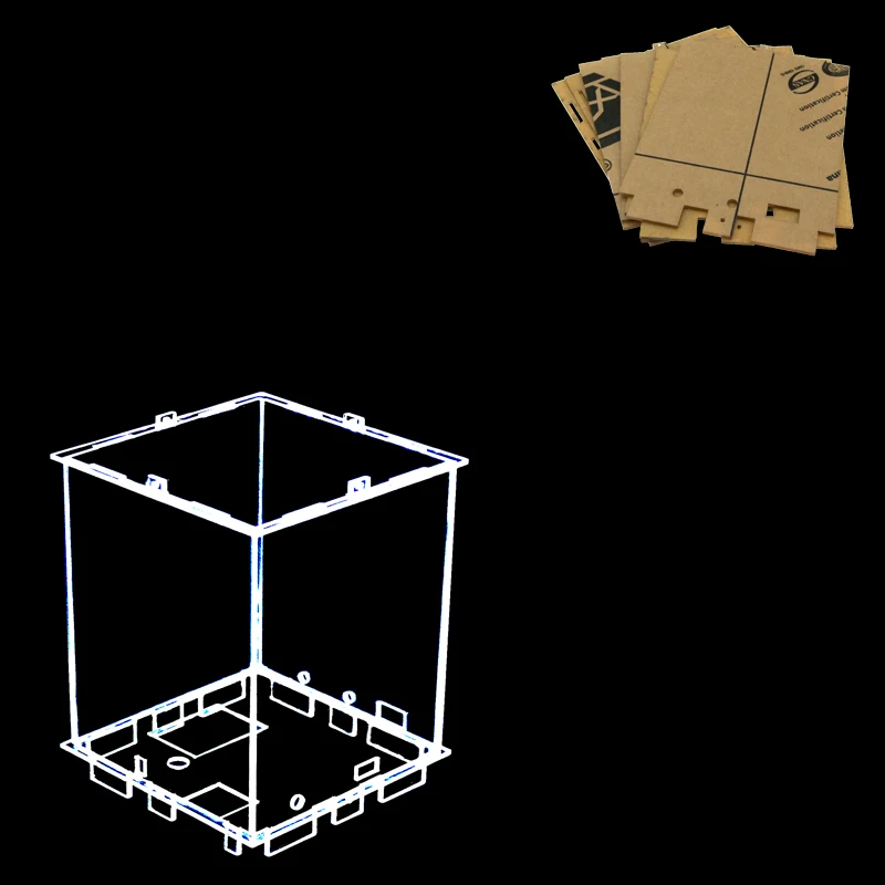 

Size 12x12x h15 cm DIY 3D 8S mini LED Light cubeed Acrylic