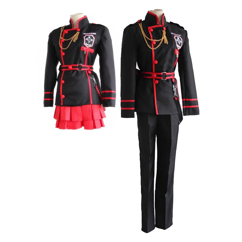 Аниме D.Gray man Косплей Linali Lenalee Lee Allen Walker костюм черная школьная форма Qutfit полный