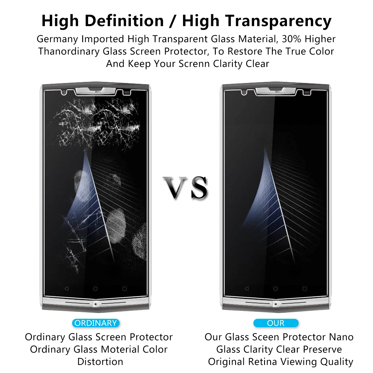 2.5D 0 26 мм 9H Премиум Закаленное стекло для Oukitel K10000 Pro Защитная пленка Pro|tempered glass|premium
