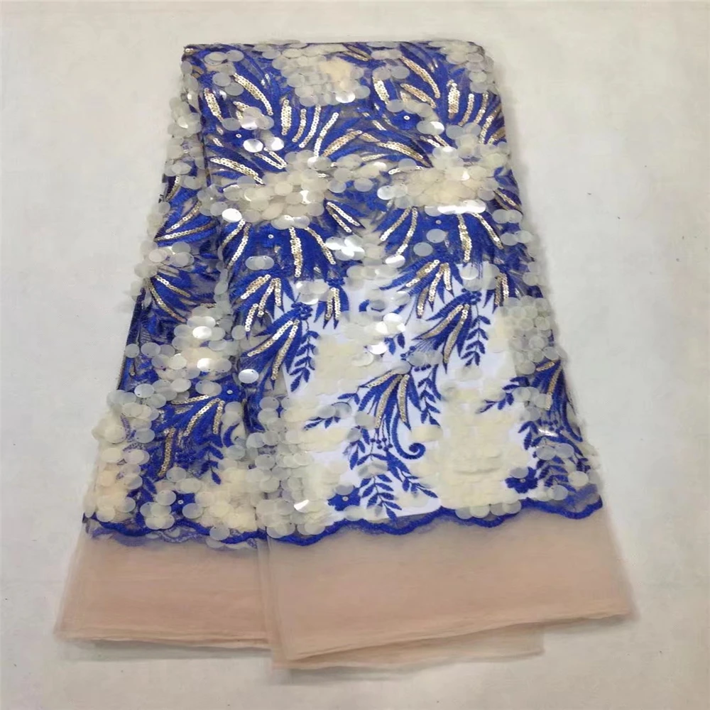 2017 последние африканские блесток Тюль Кружево Ткань высокое качество расшитые