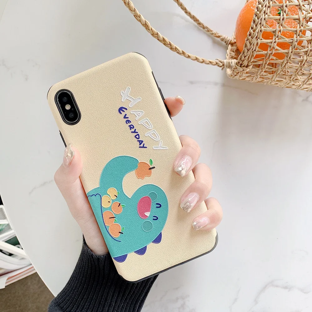 Eat Orange чехол для телефона с динозавром OPPO R9 R9s R11 R11s R15 R15X R17 RENO милым рисунком мягкий
