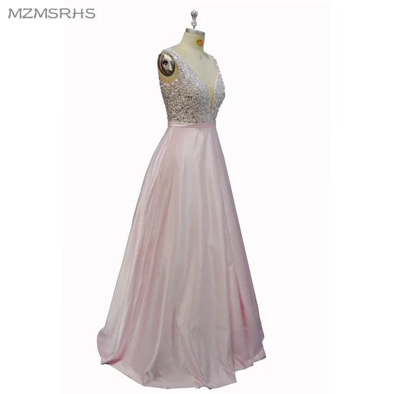 Вечернее платье А-силуэта с кристаллами MZ-MSRHS новинка 2016 года | Свадьбы и