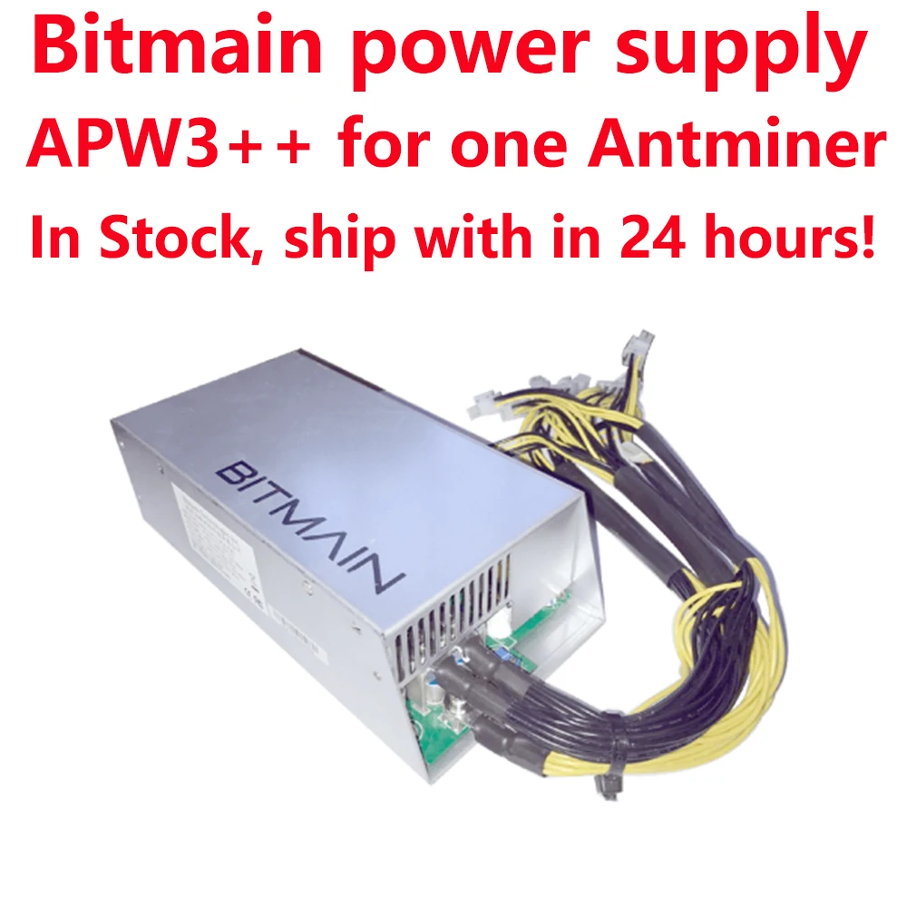 Оригинальный Bitmain 6PIN * 10 Antminer APW3 A + 12 1600 w питания АПВ БП серии ETH PSU antminer S9 блок