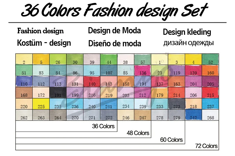 FINECOLOUR 36 48 60 72 цвета художника двуглавый кисть манга маркеры на спиртовой основе эскиз краски искусство маркер ручка набор - Цвет: 36 fashion design