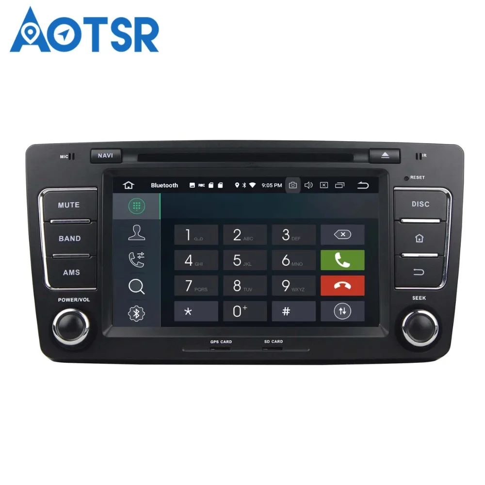 Автомобильный мультимедийный плеер Aotsr Android 8 0 7 1 дюймов GPS навигация без DVD плеера