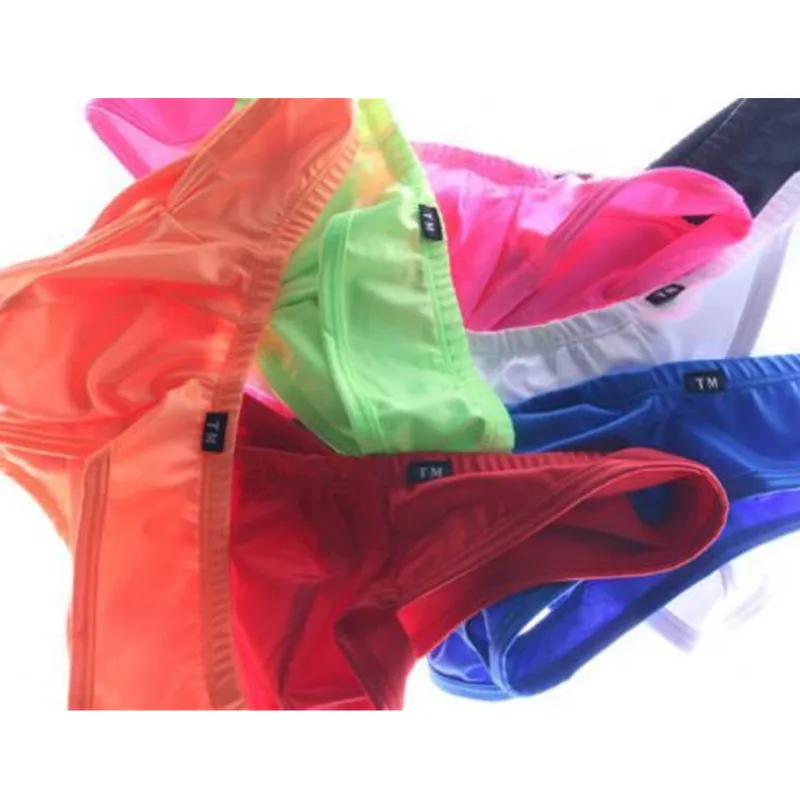 Мужские трусы бикини с низкой посадкой черные короткие брифы сексуальное нижнее