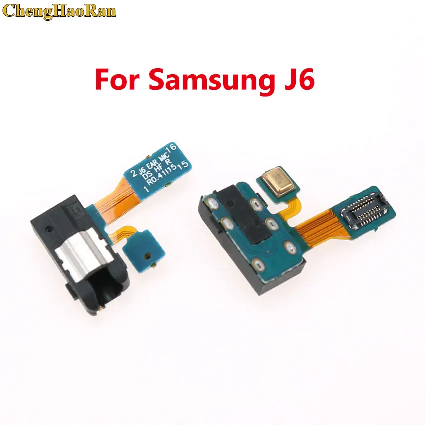 ChengHaoRan для samsung Galaxy S7 Edge G935 S8 S9 J3 J4 J6 NOTE 4 NTOE 8/9 разъем для наушников аудио гибкий кабель Разъем - Цвет: J6