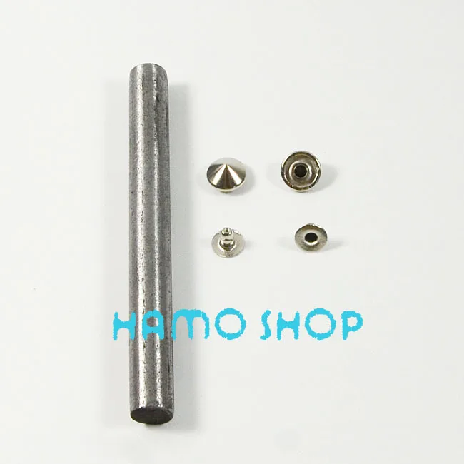 10 мм Серебряная конусная заклепка латунные шпильки с шипами кожаное ремесло