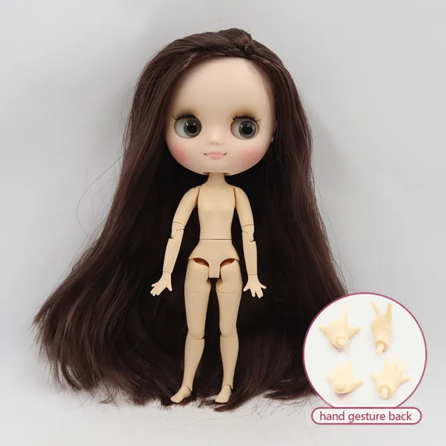 Кукла Middie blyth 20 см, шарнирное тело с жестом руки 1/8 bjd, модные куклы, фабричная Обнаженная - Цвет: -BL0222